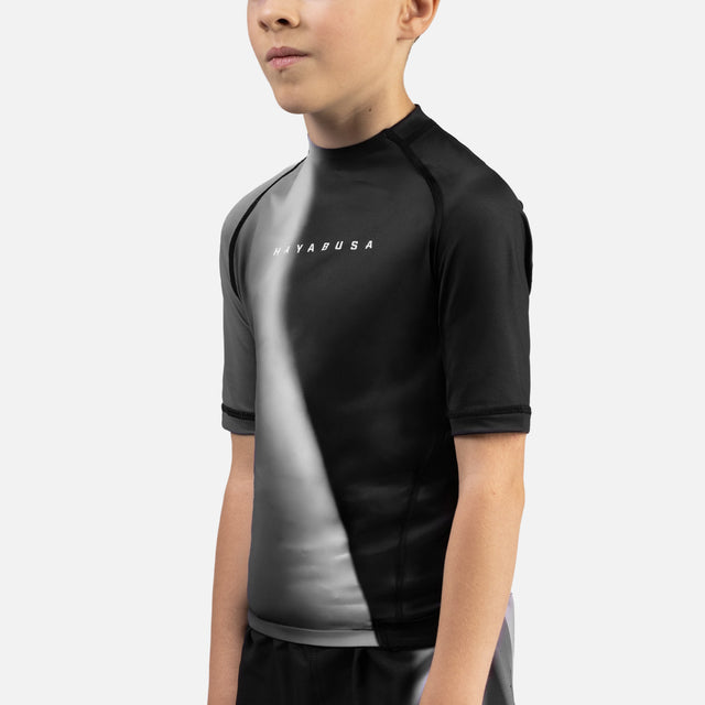 Hayabusa Rashguard Apex Nova Korte Mouwen Kinderen - Zwart