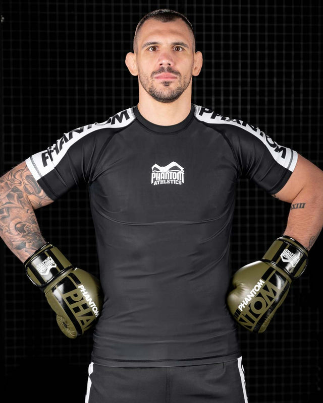Phantom Athletics Rashguard EVO Apex Krátké rukávy – Černý