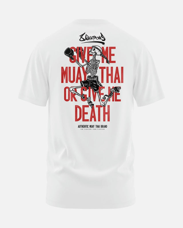 8 WEAPONS T-Shirt Skeleton - Wit