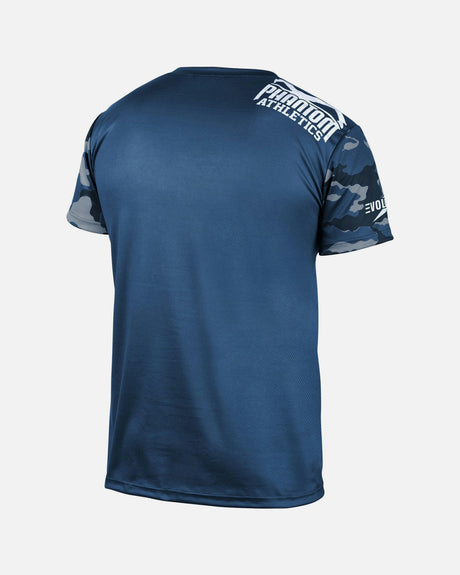 T-shirt d'entraînement Phantom Athletics EVO Warfare – Bleu marine camo