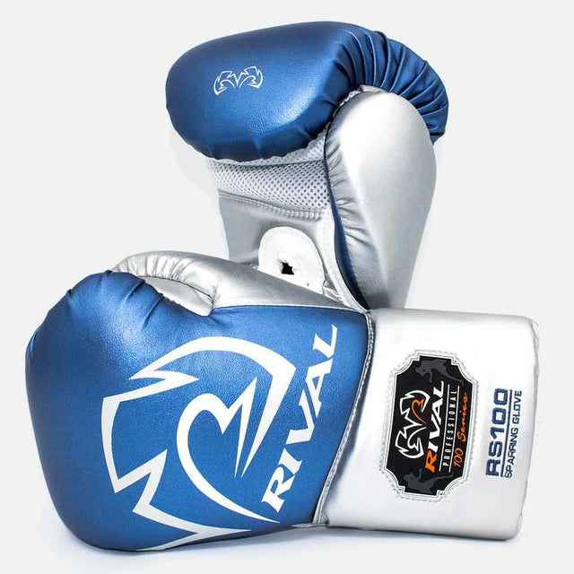 Rival Bokshandschoenen Professional RS100 - Blauw/Zilver