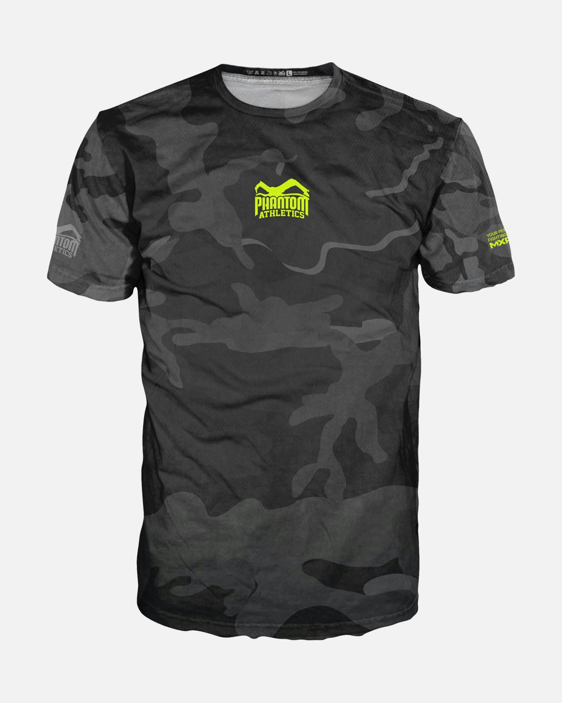 Phantom Athletics Trainingsshirt EVO - Zwart Camo/Neon