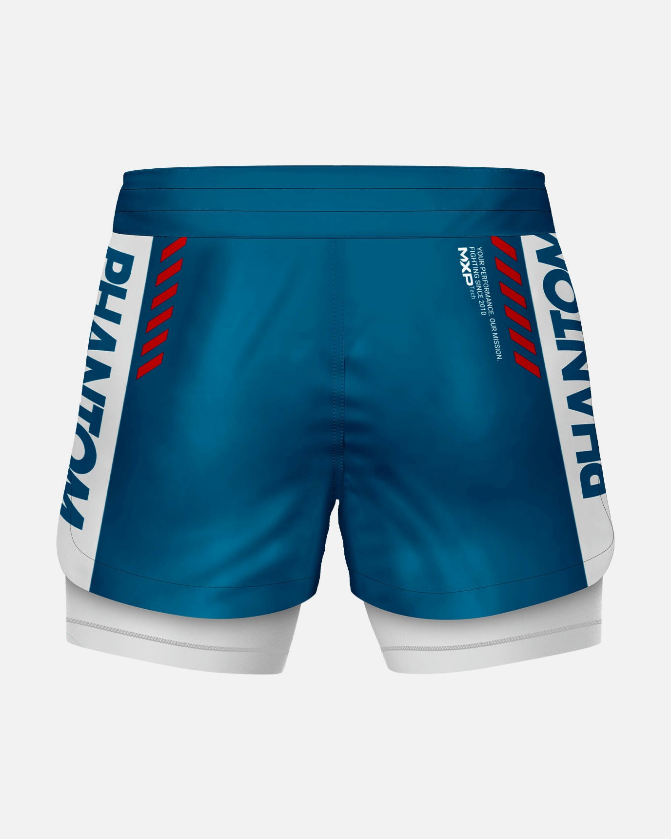 Phantom Athletics Compressie Shorts Fusion 2in1 Apex - Blauw