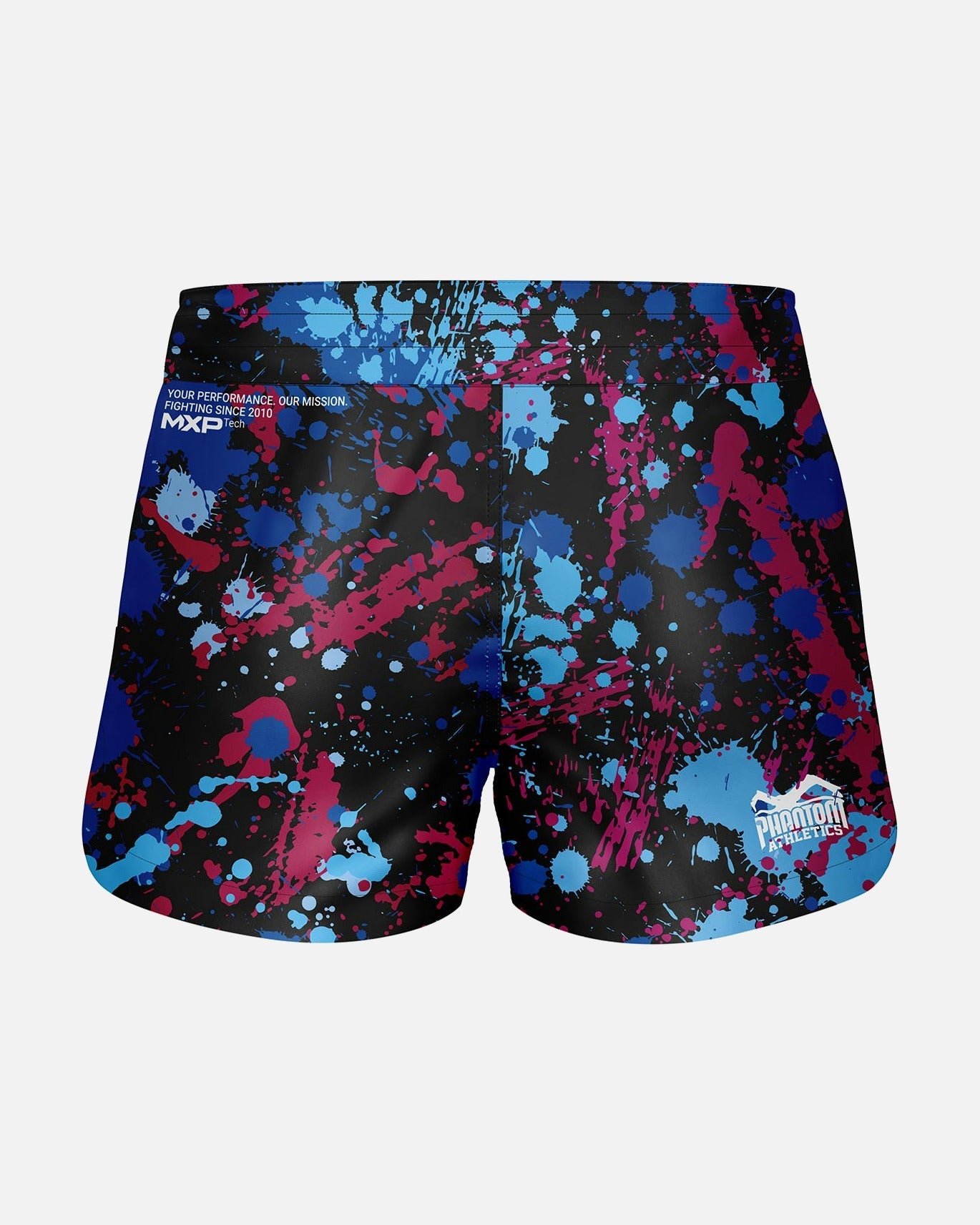 Pantaloni scurți MMA Phantom Athletics Fusion Splatter – Albastru