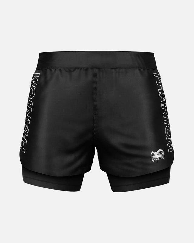 Phantom Athletics Compressie Shorts Fusion-R 2in1 Ranked - Blauw