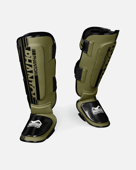 Ochraniacze na piszczele Phantom Athletics APEX Hybrid – Oliwkowy