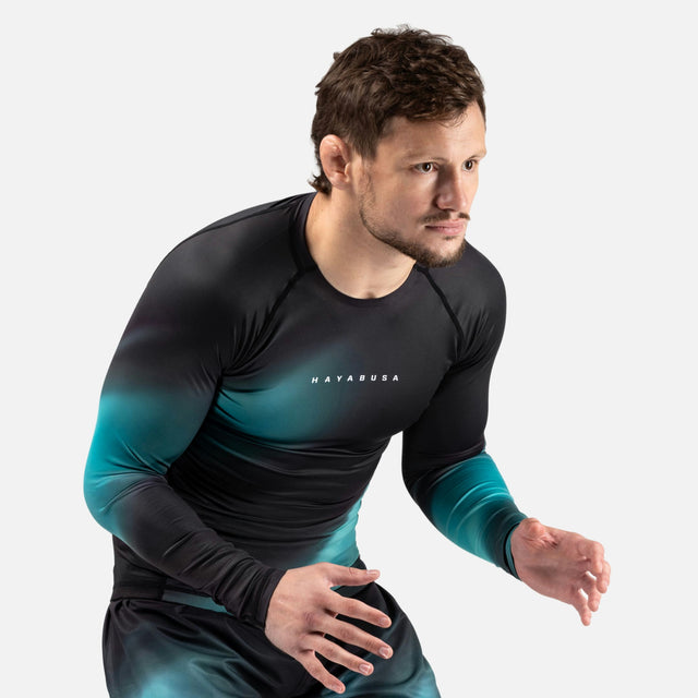 Hayabusa Rashguard Apex Nova Lange Mouwen - Turquoise