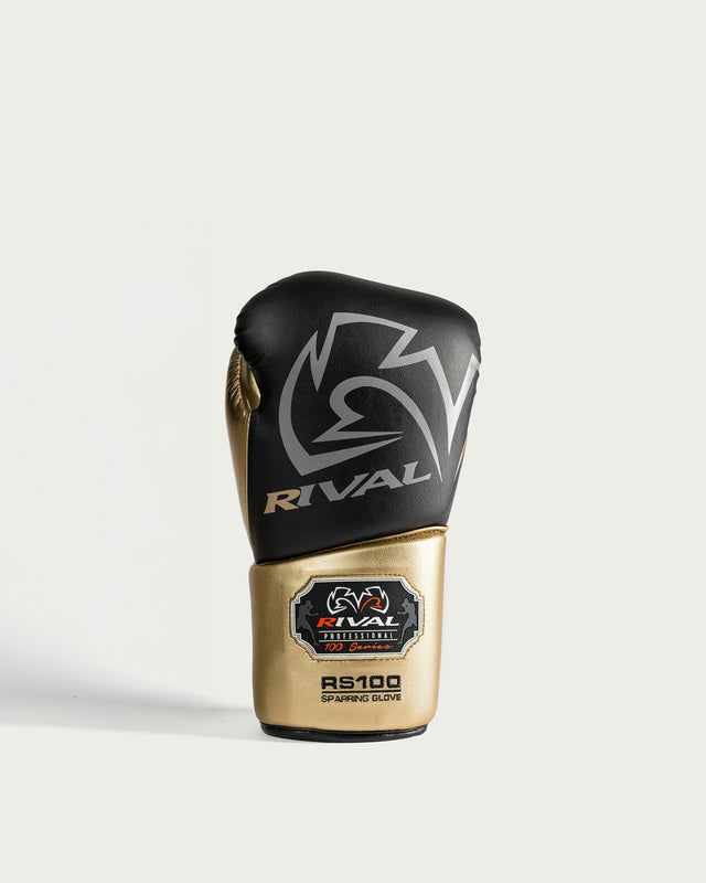 Rival Bokshandschoenen Professional RS100 - Zwart/Goud