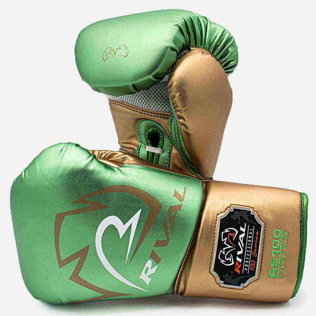 Rival Bokshandschoenen Professional RS100 - Groen/Goud