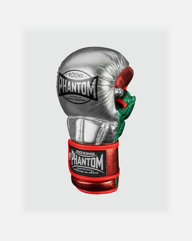 Guantes de MMA Phantom Athletics Mexico – Plata/Verde/Rojo