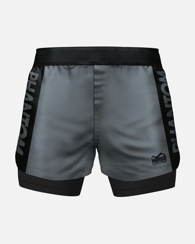 Phantom Athletics Compression Shorts Fusion 2in1 Apex – Black/Grey