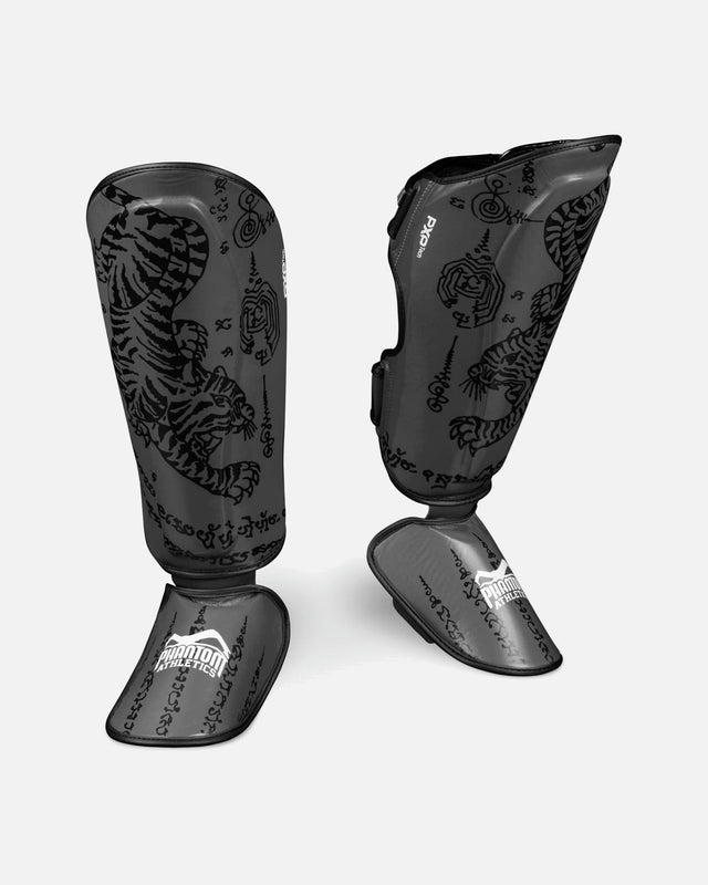 Phantom Athletics Scheenbeschermers Muay Thai - Zwart/Zilver