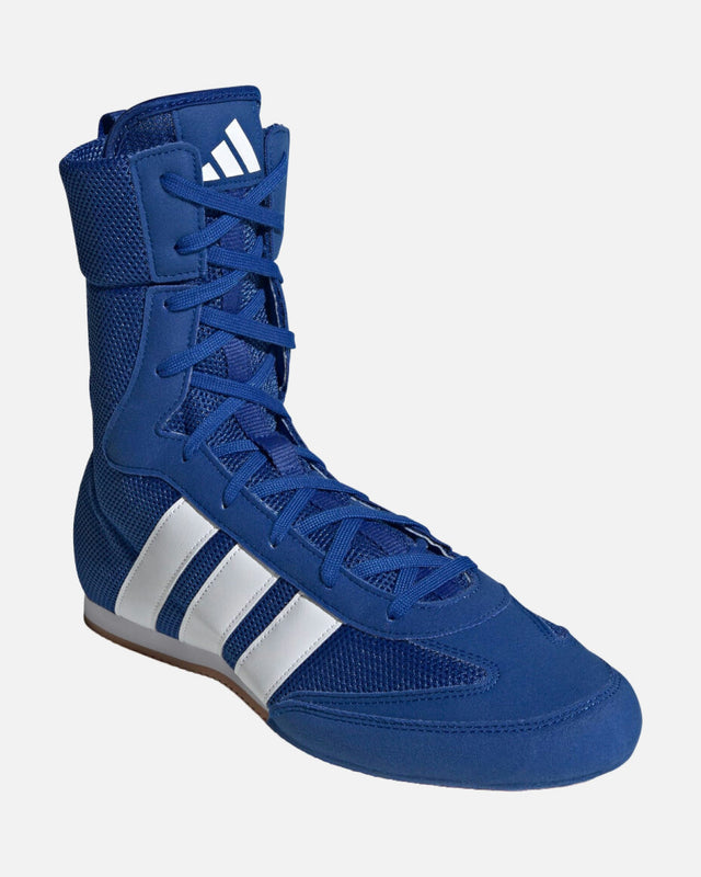 Adidas Box Hog Classic Boxing Shoes - Blue/White