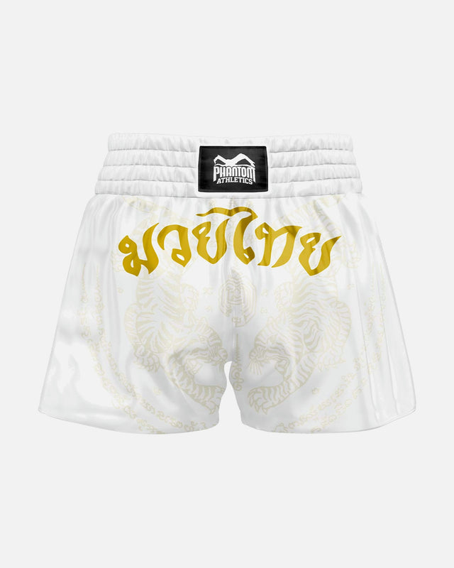 Phantom Athletics Muay Thai Shorts Sak Yant - Wit/Goud