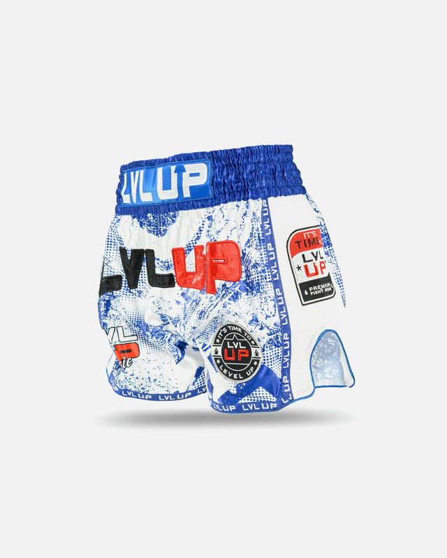 LVL UP Muay Thai Shorts Stadium – Blue