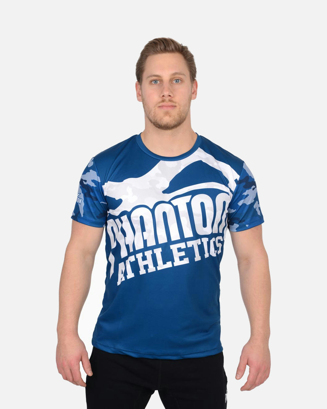 Phantom Athletics Trainingsshirt EVO Warfare - Marineblauw Camo