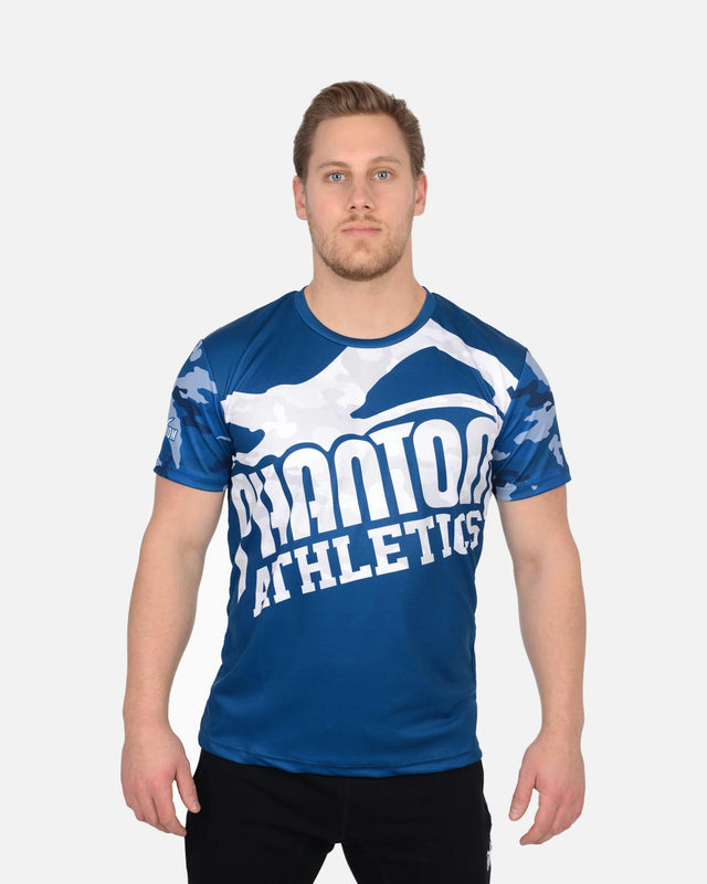 Phantom Athletics Trainingsshirt EVO Warfare - Marineblauw Camo