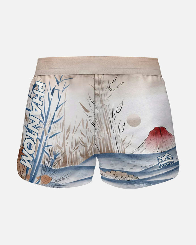 Phantom Athletics MMA Shorts FUSION-R Japan - Beige/Blauw/Rood