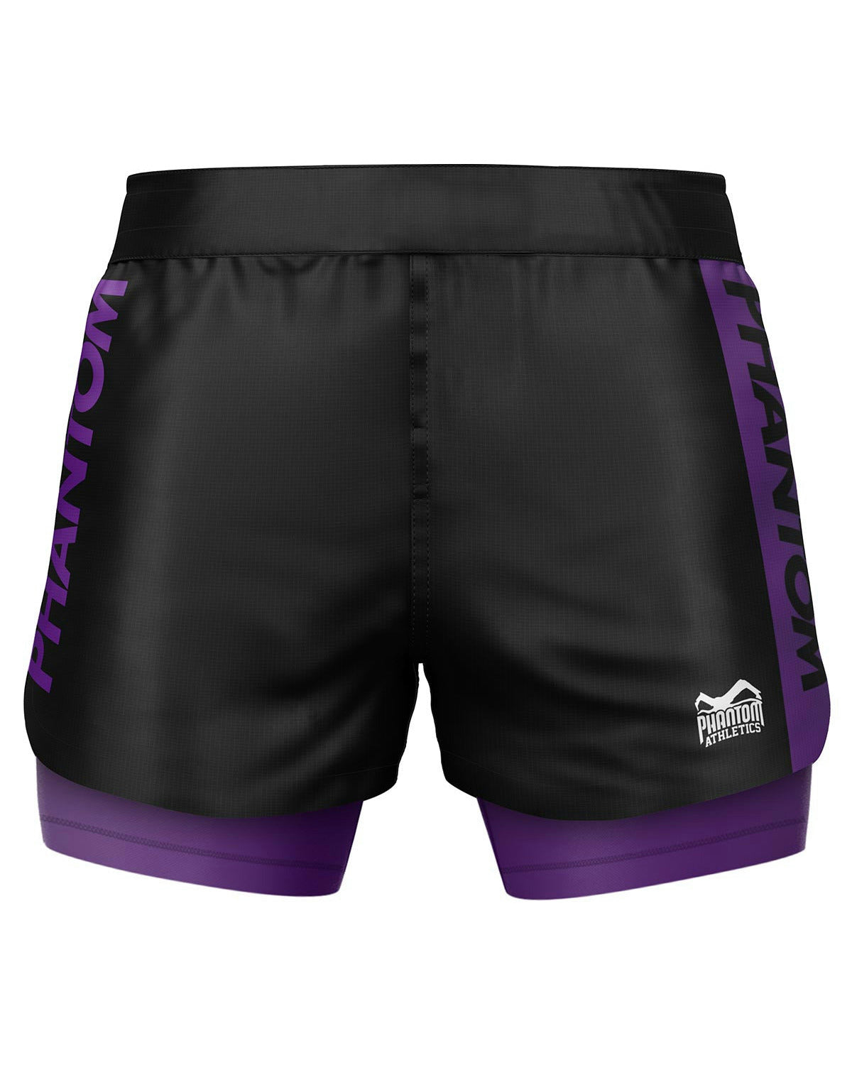 Phantom Athletics Compressie Shorts Fusion-R 2in1 Ranked - Paars