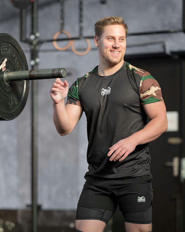 T-shirt da allenamento Phantom Athletics EVO Camo – Woodland