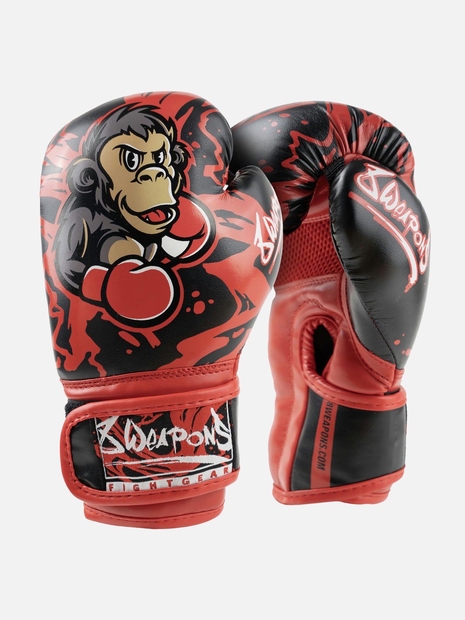 8 WEAPONS Bokshandschoenen Joe - Zwart/Rood