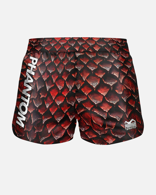 Spodenki MMA Phantom Athletics Fusion Red Dragon – Czerwone
