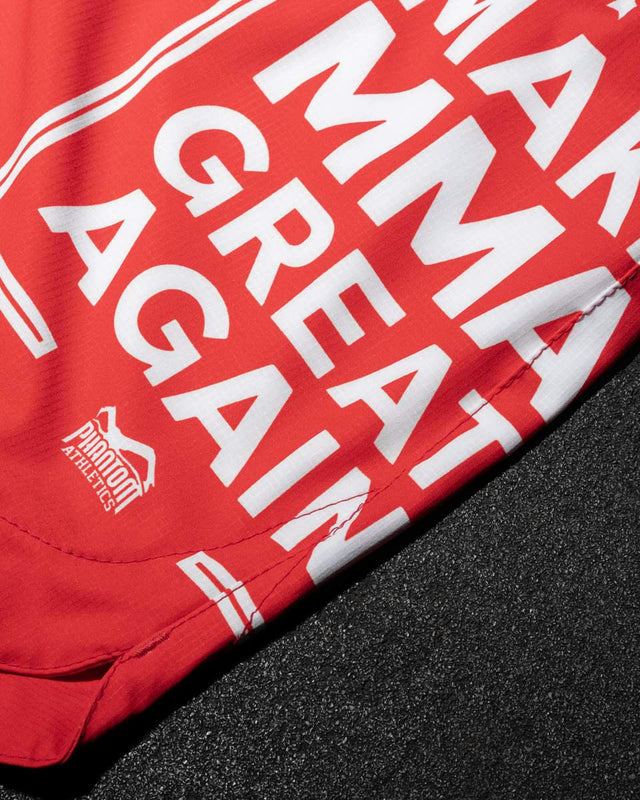 Pantaloncini MMA Phantom Athletics Fusion-R Make MMA Great Again – Rosso