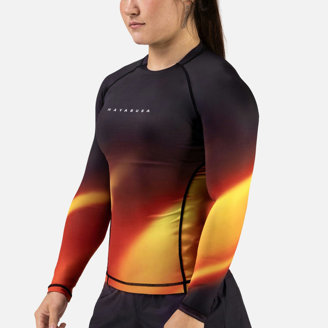 Hayabusa Rashguard Apex Nova Lange Mouwen Dames - Oranje