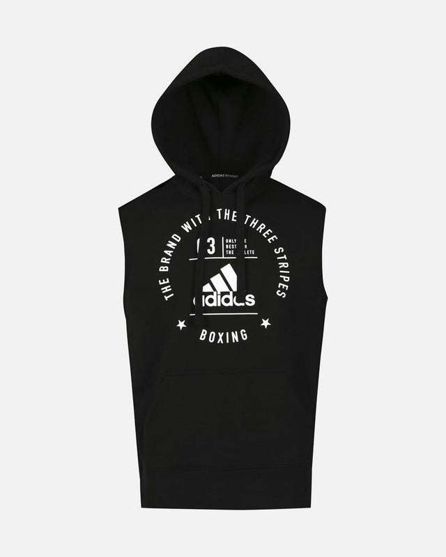 Bluza bez rękawów Adidas Community Boxing – Czarna/Biała