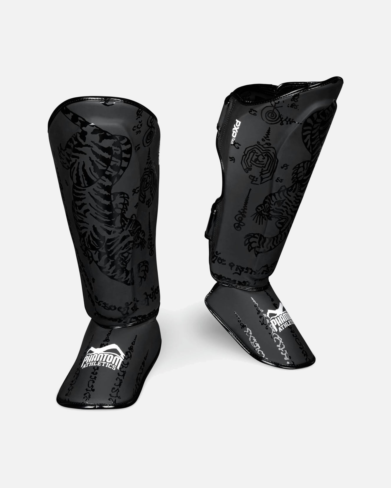Phantom Athletics Scheenbeschermers Muay Thai - Zwart/Zilver