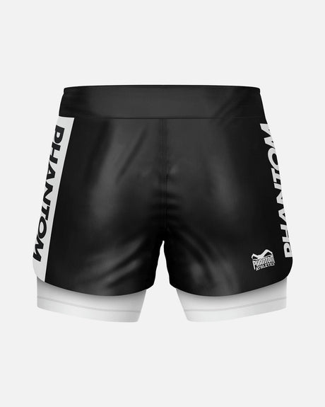 Phantom Athletics Compressie Shorts Fusion-R 2in1 Ranked – Hvid