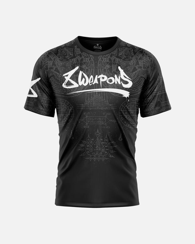8 WEAPONS T-Shirt Hanuman Yant – Black/Grey