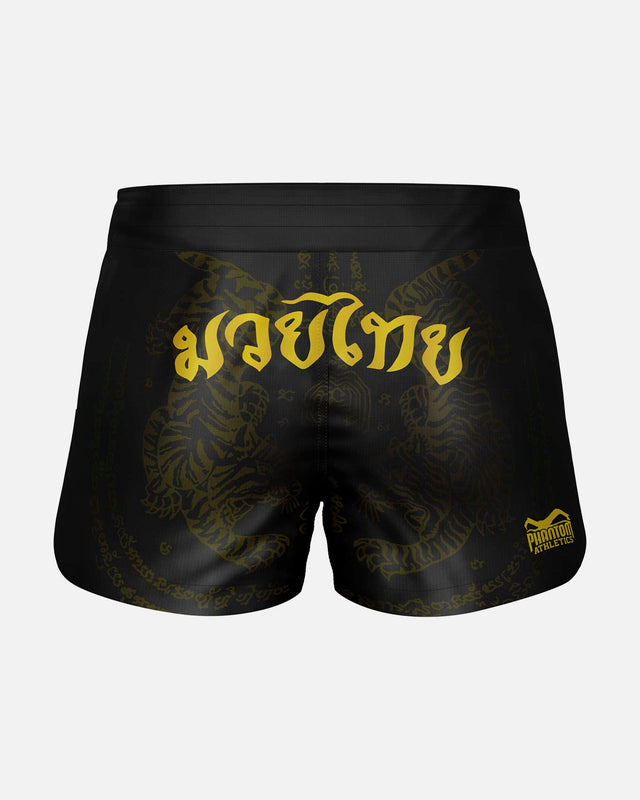 Phantom Athletics Muay Thai Shorts Fusion - Zwart/Goud