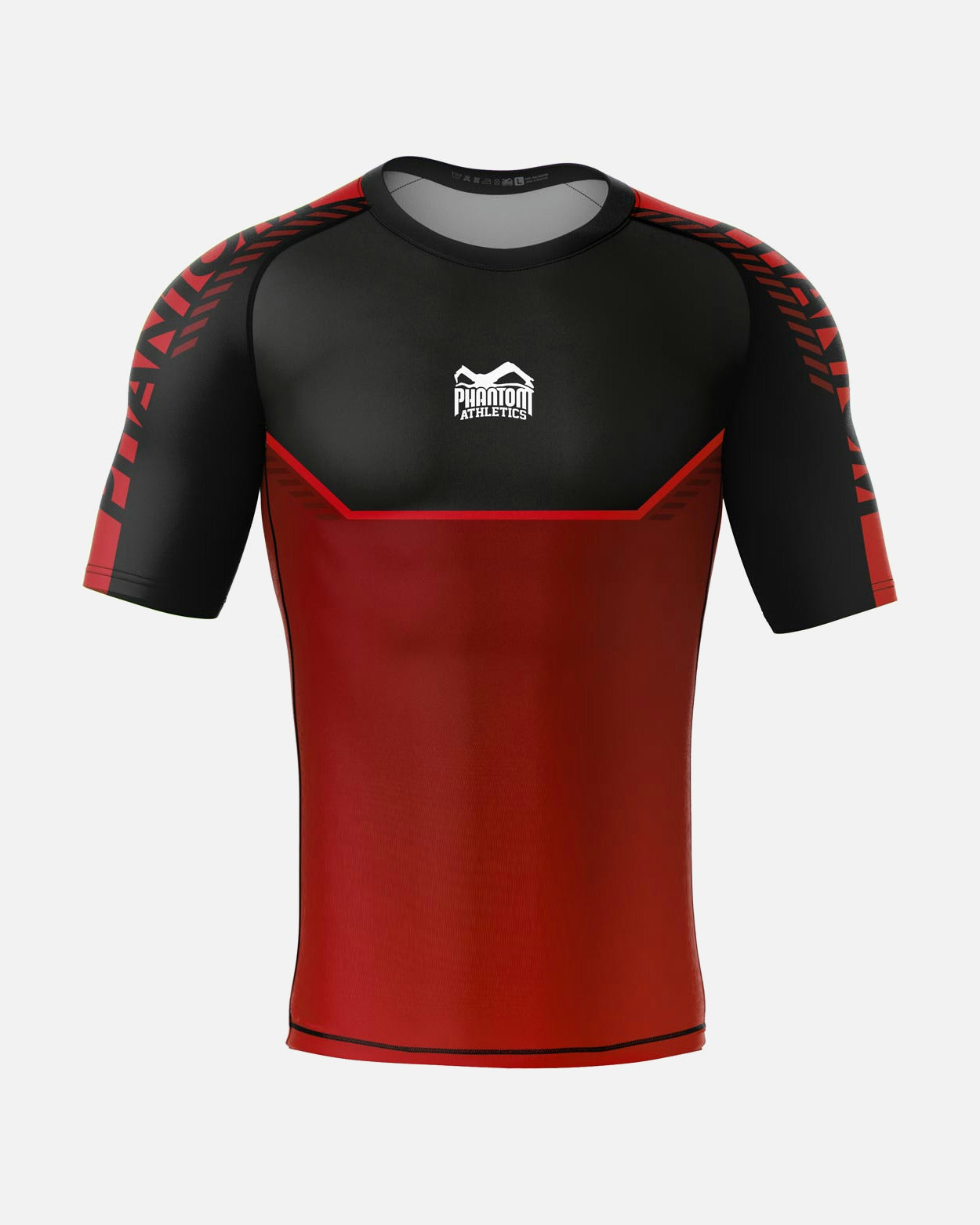 Phantom Athletics Rashguard EVO Apex Korte Mouwen - Grijs