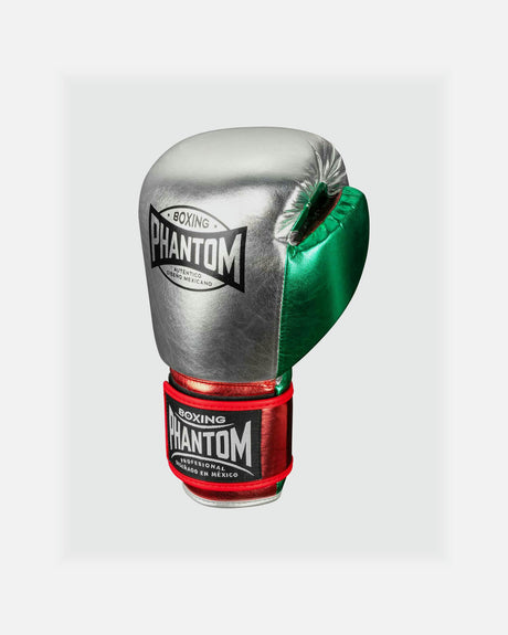Guantoni da boxe Phantom Athletics Mexico – Argento/Verde/Rosso