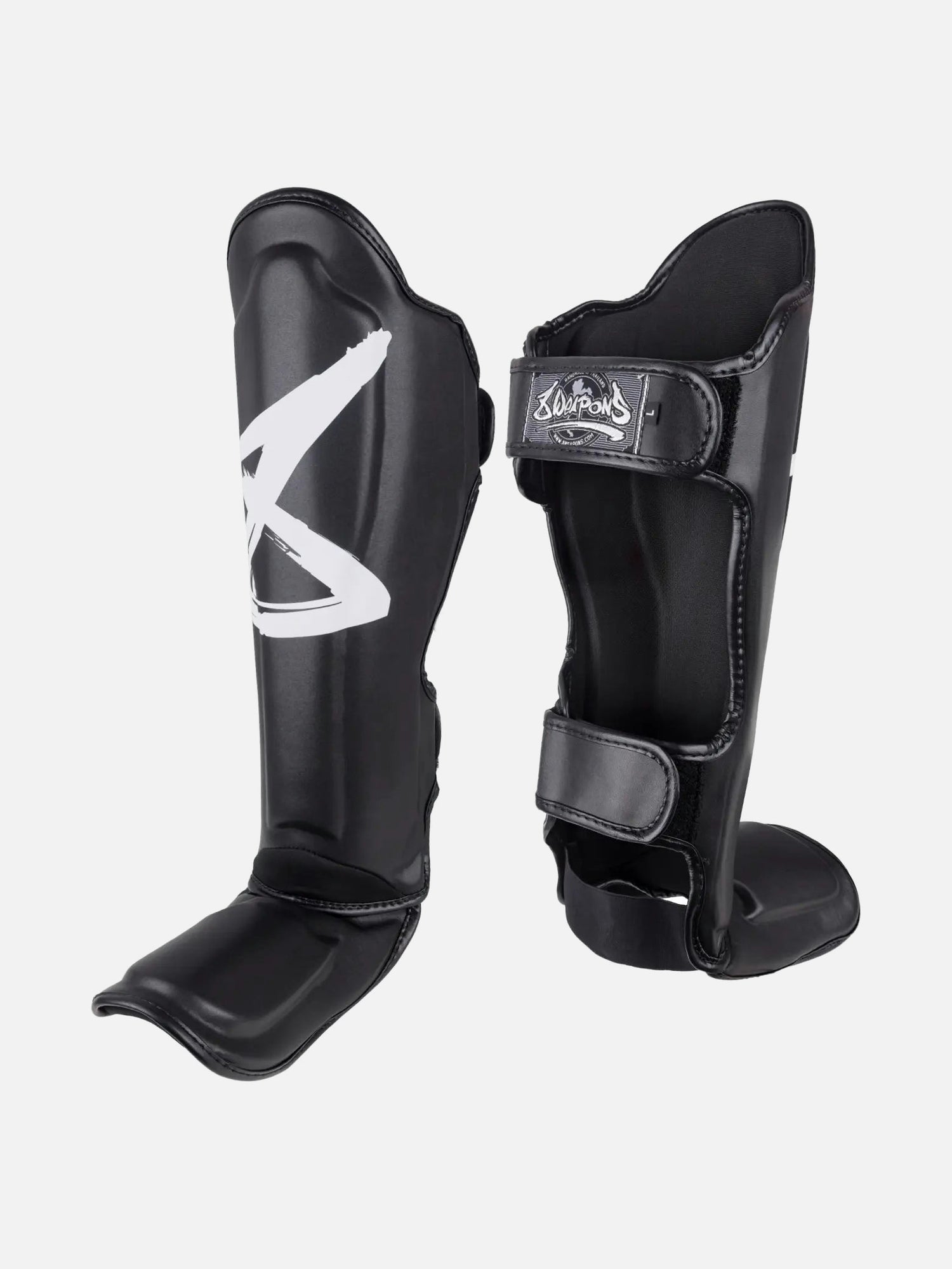 8 WEAPONS Scheenbeschermers BIG 8 Premium Shin Guards, - Zwart