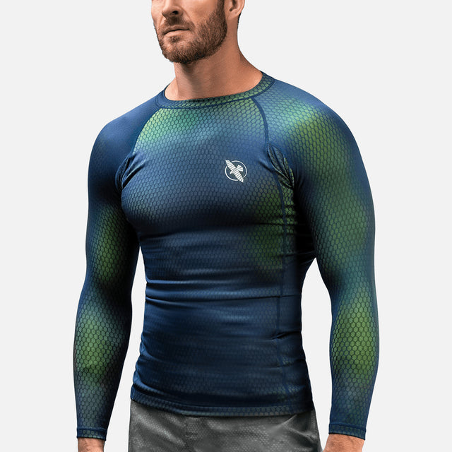 Hayabusa Rashguard Fusion Long Sleeves – Blue/Green