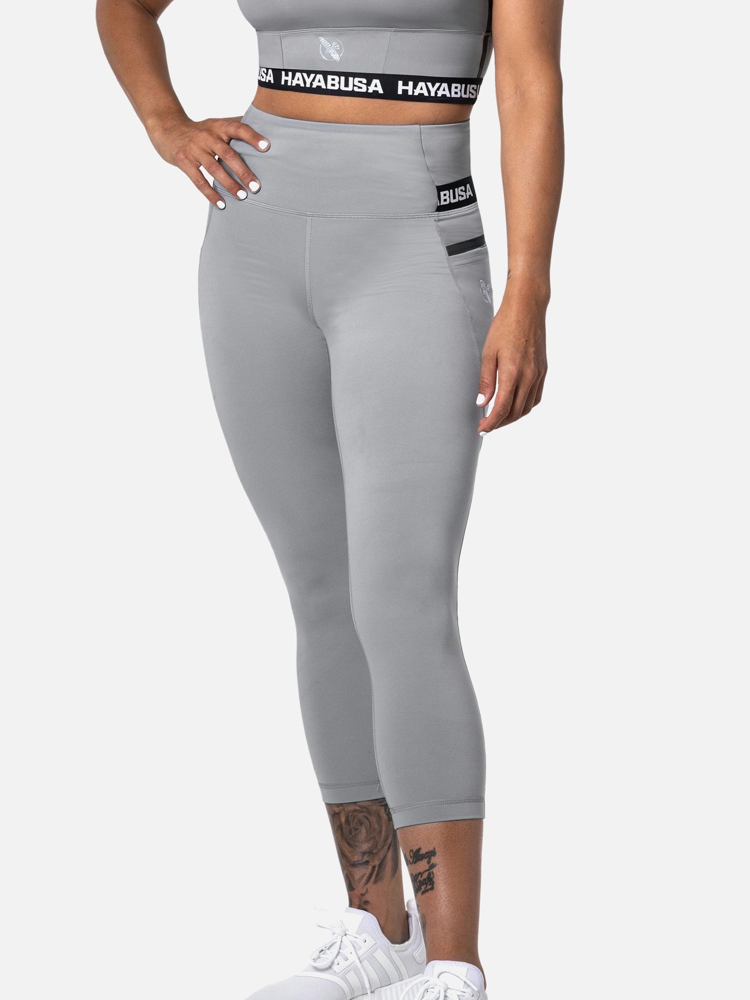 Hayabusa Leggings High Rise 3/4 Women's – Grey