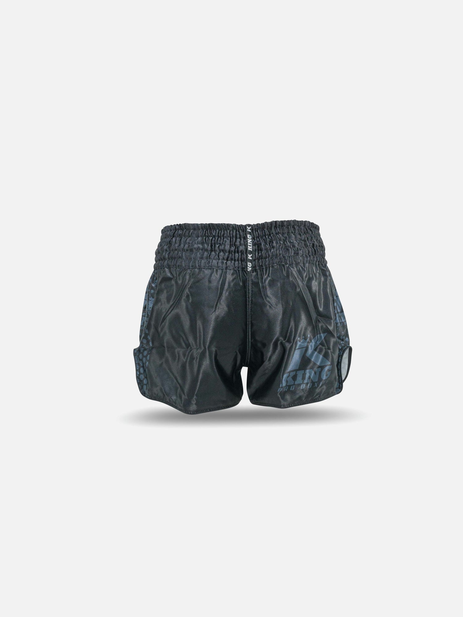 Spodenki Muay Thai King Pro Boxing Hexagon 1 Dziecięce – Czarne