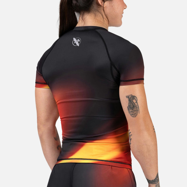 Hayabusa Rashguard Apex Nova Korte Mouwen Dames - Oranje