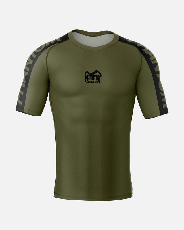 Phantom Athletics Rashguard EVO Apex Korte Mouwen - Army