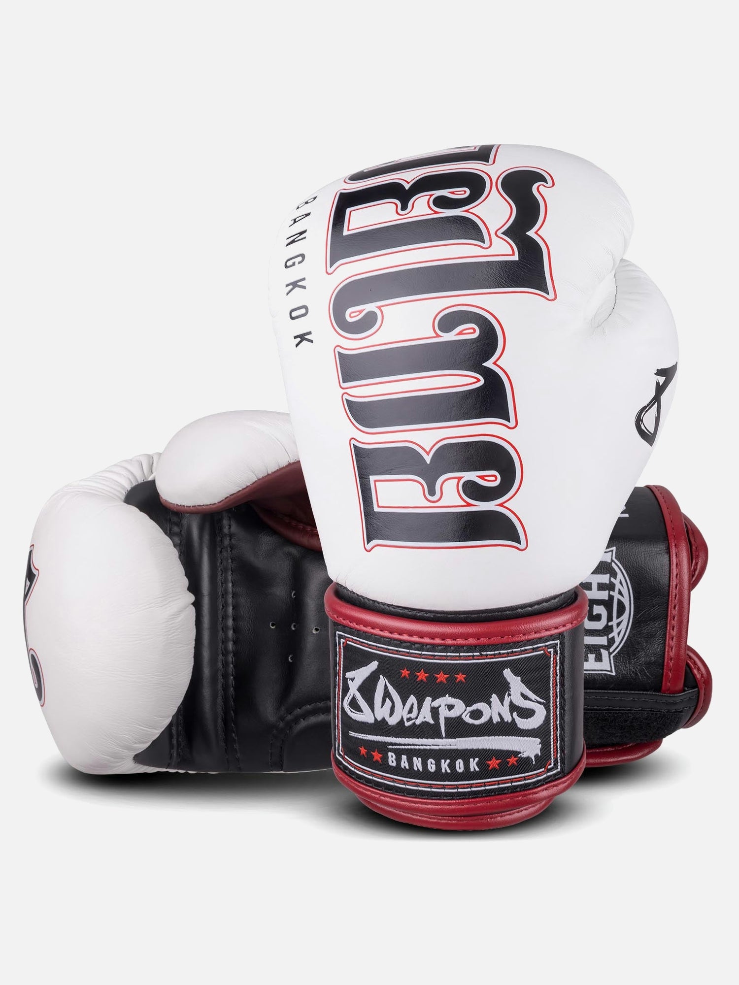 8 WEAPONS Boxing gloves Bangkok – White/Black