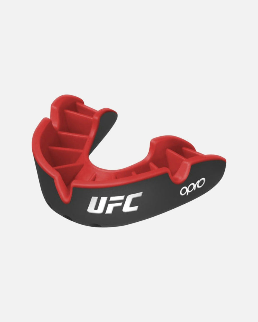 OPRO Bitje UFC Silver - Zwart/Rood