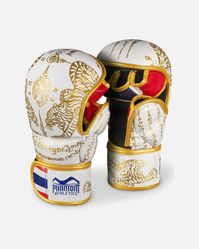 Phantom Athletics MMA Handschoenen Sparring Muay Thai - Wit/Goud