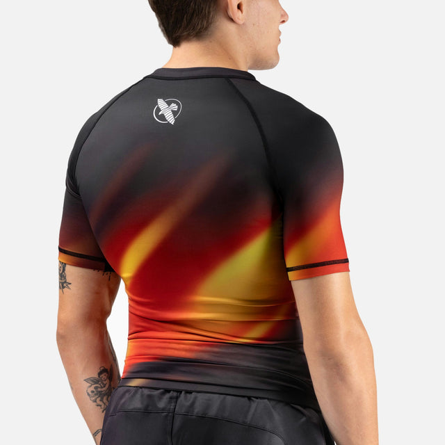Hayabusa Rashguard Apex Nova Korte Mouwen - Oranje