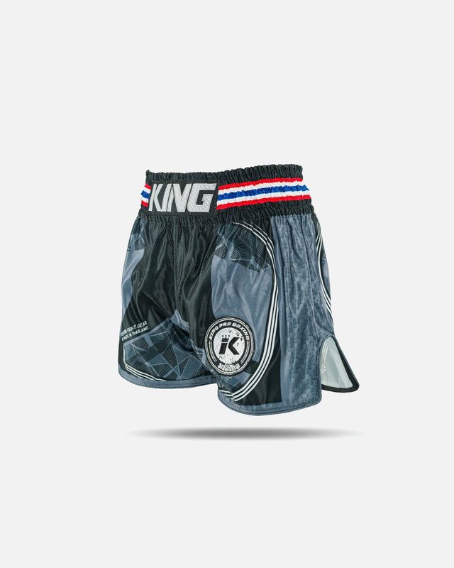Spodenki Muay Thai King Pro Boxing Flag – Czarne