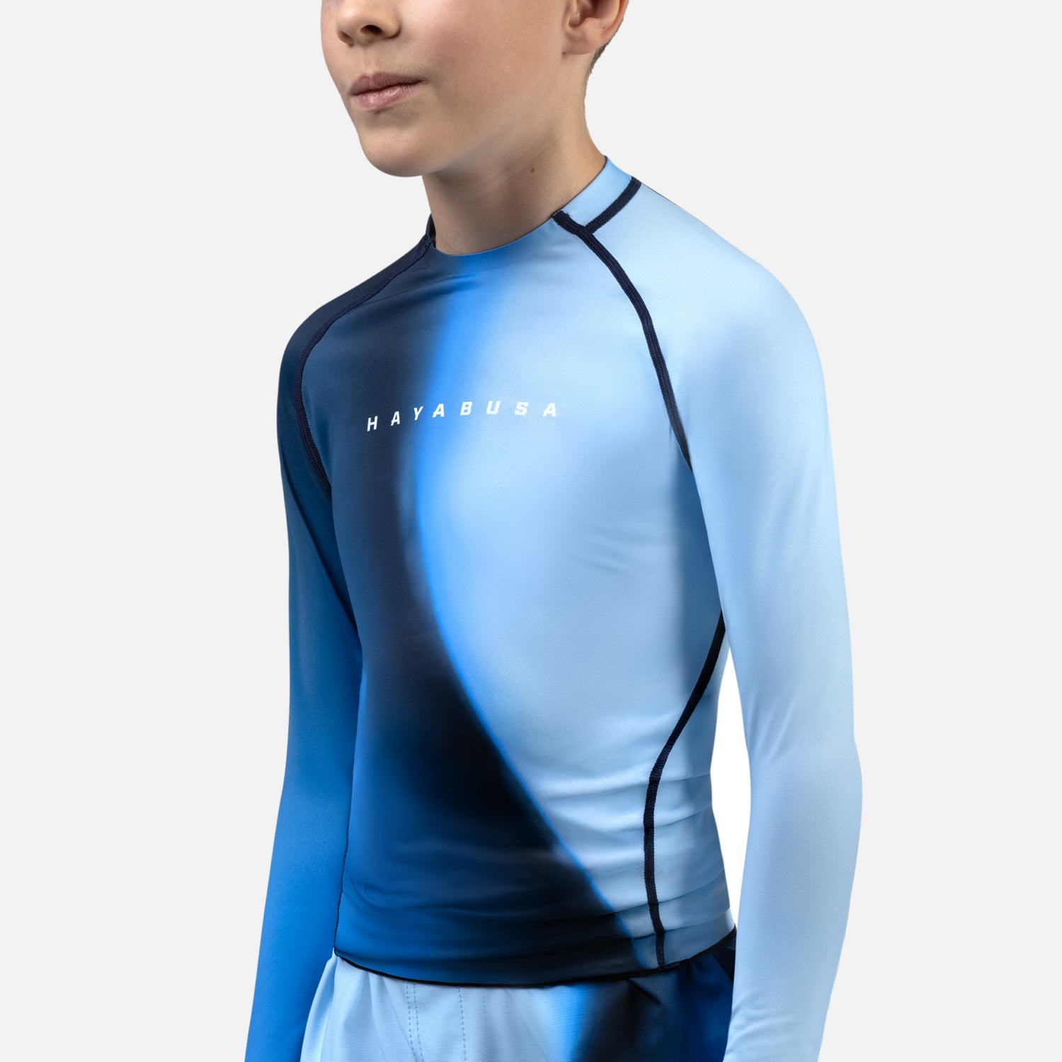 Hayabusa Rashguard Apex Nova Lange Mouwen Kinderen - Blauw