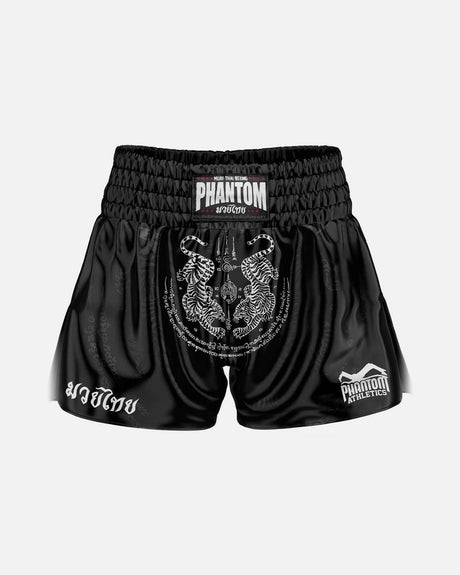 Shorts de Muay Thai Phantom Athletics Sak Yant – Noir
