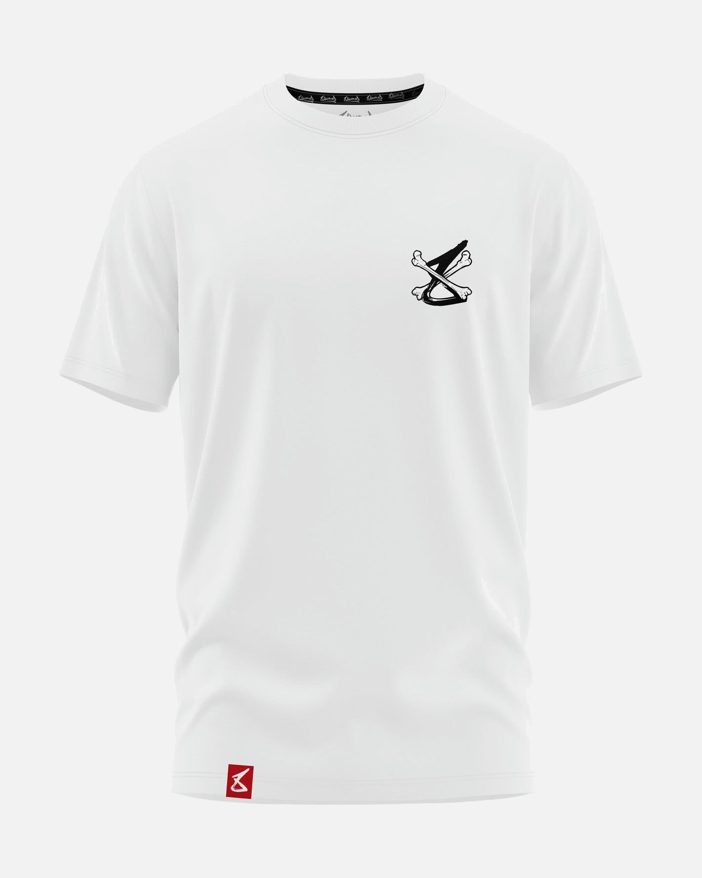 8 WEAPONS T-Shirt Skeleton - Wit