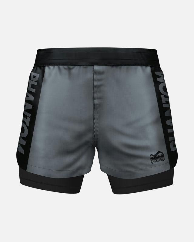 Phantom Athletics Compressie Shorts Fusion 2in1 Apex - Blauw